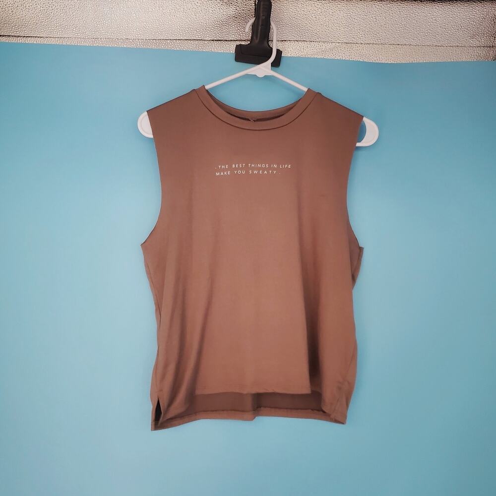 NEW Lovers of HYOUmanity Tank Size XS Tank Top Brown Soft